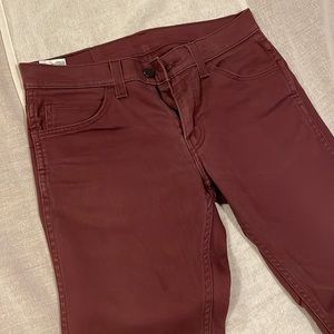 Levi’s 511 slim red jeans